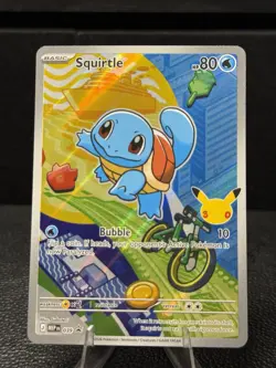 First Partner Illustration Squirtle Promo Full Art Holo 039 Pokemon TCG - Image 1