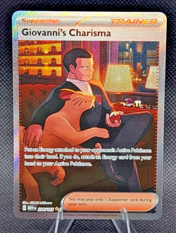Giovanni's Charisma Scarlet & Violet 151 Ultra Rare Holo 204/165 Pokemon TCG NM+ - Image 1