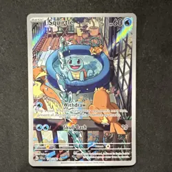 Pokemon Squirtle Illustration Rare Sv07: Stellar Crown 148/142 Holo 60 HP - Image 1