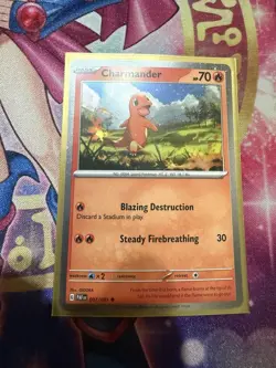 Pokemon TCG Charmander 007/091 Paldean Fates Cosmos Holo LP - Image 1