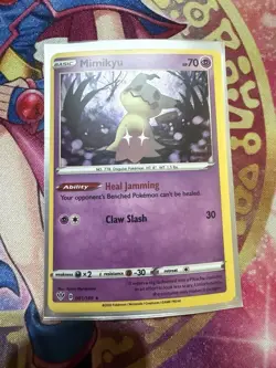 Pokemon TCG Mimikyu 81/189 Darkness Ablaze Holo Cosmos Holo Rare LP - Image 1