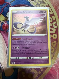Galarian Articuno - 063/203 - Holo Rare LP English Pokemon Evolving Skies - Image 1