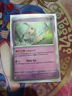 Mimikyu 37/91 Holo Rare LP | Pokemon Paldean Fates - Image 1