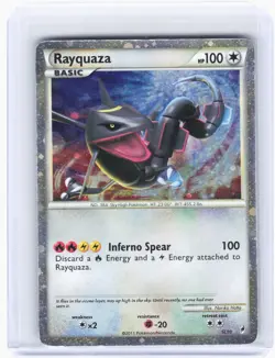 2011 Pokemon—Rayquaza (Shiny) #SL10 Call of Legends—Shiny Holo Rare [Damaged] - Image 1