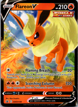 Flareon V Black Star Promo - SWSH149 - Sword & Shield Pokemon 2021 NM Holo Foil - Image 1