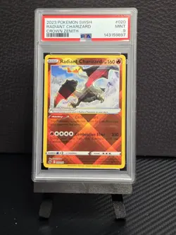 PSA 9 Radiant Charizard 020/159 2023 SWSH CROWN ZENITH Pokemon TCG MINT - Image 1