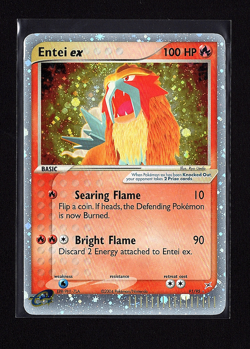 2004 Pokemon Team Magma Vs Team Aqua Entei EX 91/95 Holo Rare Foil - Image 1