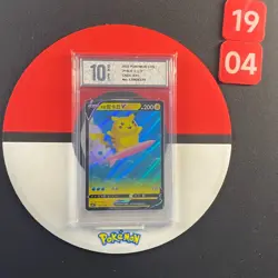 Pokemon TCG S-Chinese Sword & Shield Surfing Pikachu V CSDC 021 Grade10 - Image 1