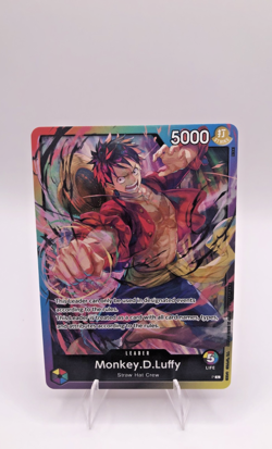 • Monkey.D.Luffy • OP-PR Release Event Leader Promo One Piece TCG NM - Image 1
