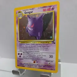 1999 Holo Gengar 5/62 Fossil Set Pokemon Card: Excellent Condition - Image 4