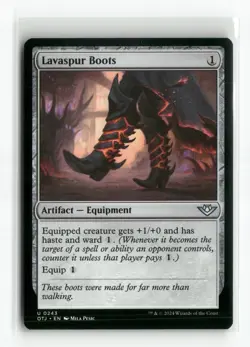 Outlaws of Thunder Junction Magic: The Gathering Lavaspur Boots - Image 1