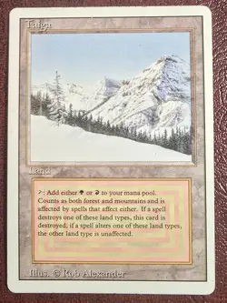 Taiga - MtG Revised/3rd Ed. - Rare LP/MP 1994 (c4) - Image 2