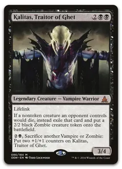 Kalitas, Traitor of Ghet #86 (LP) Oath of the Gatewatch OGW Magic MTG - Image 1