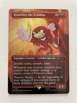 MTG Knuckles the Echidna RAINBOW FOIL 2082 SLD - Image 1