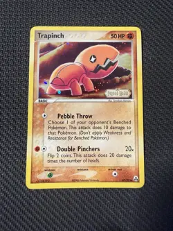 Pokemon Trapinch 67/92 Legend Maker Reverse Holo Stamp - Image 1