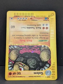 Golem 014/165 Expedition Base Set Holo Rare Pokemon TCG Nintendo e-reader LP+ - Image 4