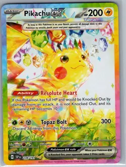Pikachu ex 238/191 SIR SV08: Surging Sparks - Pokemon Card - NM - Image 1