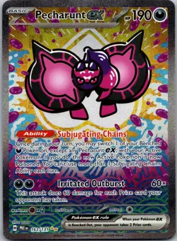 Pecharunt ex 163/131 - Prismatic Evolutions Pokemon Special Illustration Rare NM - Image 1