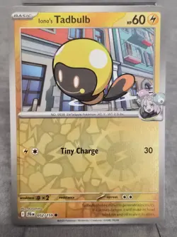 Iono's Tadbulb #52/159 Journey Together 2025 Reverse Holo Pokemon TCG - Image 1