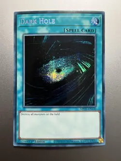 Yugioh - Dark Hole Prismatic Secret Rare MP25-EN130, Near Mint, 1st Edition - Image 1