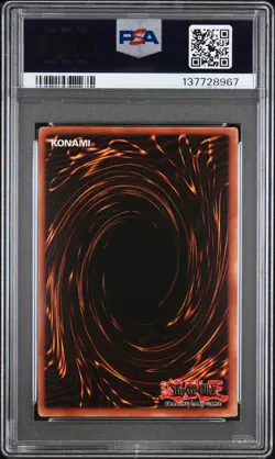 2003 YU-GI-OH! LON-LABYRINTH OF NIGHTMARE 1ST ED #004 WORM DRAKE PSA 6 - Image 2