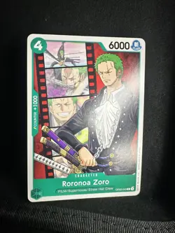 Roronoa Zoro, OP02-043 C, 1st edition ENGLISH, One Piece card, Eiichiro Oda art - Image 1