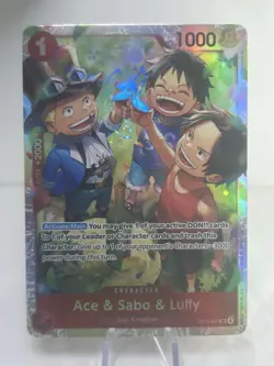 • Ace & Sabo & Luffy • OP13-007 SR Carrying On His Will Holo Foil One Piece TCG - Image 1
