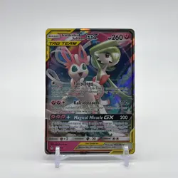 Pokemon Gardevoir & Sylveon GX Unbroken Bonds Holo Card 130/214 Ultra Rare NM - Image 1