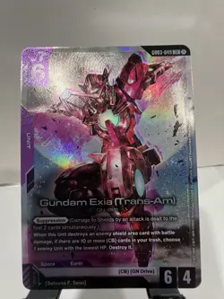 Gundam Exia (Trans-Am) - GD03-049 LR Gundam Card Game - Near Mint/Mint - Image 1