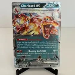 Pokemon TCG Paldean Fates Charizard EX Double Rare Holo Card 54/91 NM - Image 1