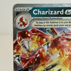 Pokemon TCG Paldean Fates Charizard EX Double Rare Holo Card 54/91 NM - Image 2