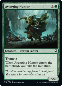MTG Avenging Hunter NM-Mint Commander Legends: Battle for Baldur's Gate - Image 1