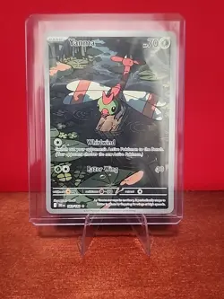 2025 Pokemon Destined Rivals Illustration Rare Full Art Holo Yanma 183/182 - Image 3