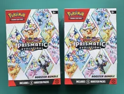 Pokemon TCG: Scarlet & Violet-Prismatic Evolutions Booster Bundle (6 Packs) x 2 - Image 1