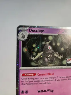 Pokemon TCG Dusclops Cosmo Holo Prize Pack 019/064 NM - SWIRL - Image 2