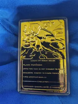 Burger Kings 1999 Pokemon Nintendo 24k Gold Platted Charizard - Image 2
