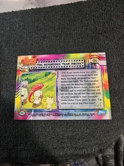 Topps Pokemon The Nefarious Team Rocket #12 Blue Logo Mewtwo Strikes Back - Image 2