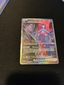 2025 Pokemon Destined Rivals Team Rocket's Mewtwo ex #231/182 - Image 1