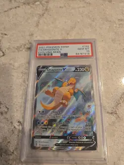 Pokemon 2021 Dragonite V 192/203 Alt Art Evolving Skies GEM MINT PSA 10 - Image 1