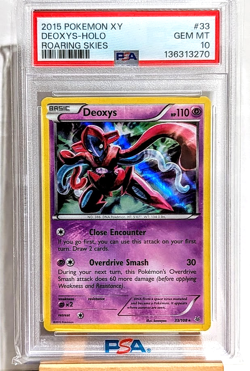 2015 Pokemon XY Deoxys-Holo Roaring Skies PSA 10 Low Pop - Image 1