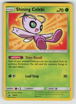 Shining Celebi SM79 Promo SM Black Star Promos Pokemon Holo VLP - Image 1