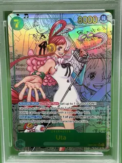2026 ONE PIECE EB03-=HEROINES EDITION MANGA ALTERNATE ART #061 UTA PSA 10 - Image 3