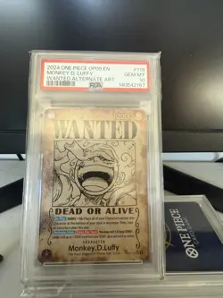 One Piece Monkey D Luffy Wanted Poster Psa 10 English - Image 1