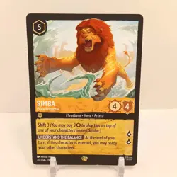 Disney Lorcana Simba Pride Protector 20/204 NM- Azurite Sea - Image 1