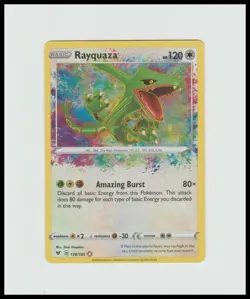 SWSH04: Vivid Voltage #138/185 Rayquaza Holo NM Pokemon Card - Image 1