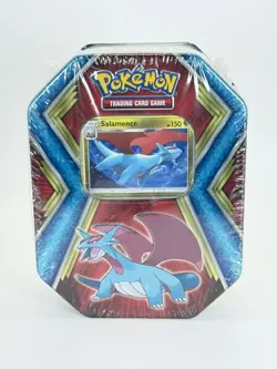Pokemon TCG Salamence Dragons Tin w/ 10 Mini 3-Card Booster Packs - NEW/SEALED - Image 1