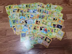Pokemon 100 Card WOTC Vintage Original 1999-2000 Era Lot Bulk - Image 1