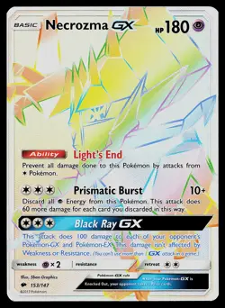 Pokemon Card - Necrozma GX Burning Shadows 153/147 Secret Rare - Image 1