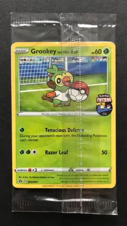 Grookey On The Ball 003/005 Futsal Pokemon Card PROMO UK Exclusive NEW SEALED - Image 1