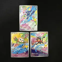 Rowlet Litten Popplio MEP 043 044 045 First Partner Series 1 Promo Pokemon Cards - Image 1